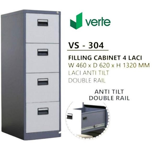 

Filling Cabinet/Lemari Arsip Besi 4 Laci VS 304 ---NEW READY---