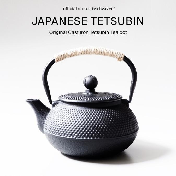 Teko Teh Jepang Tetsubin Premium Besi Hitam Japanese Teapot Cast Iron