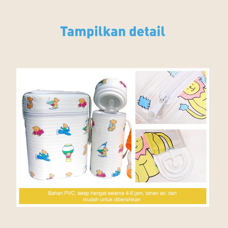 Holiven Barel isolasi PVC dengan liner / Barel isolasi plastik ganda / Barel isolasi botol susu ganda