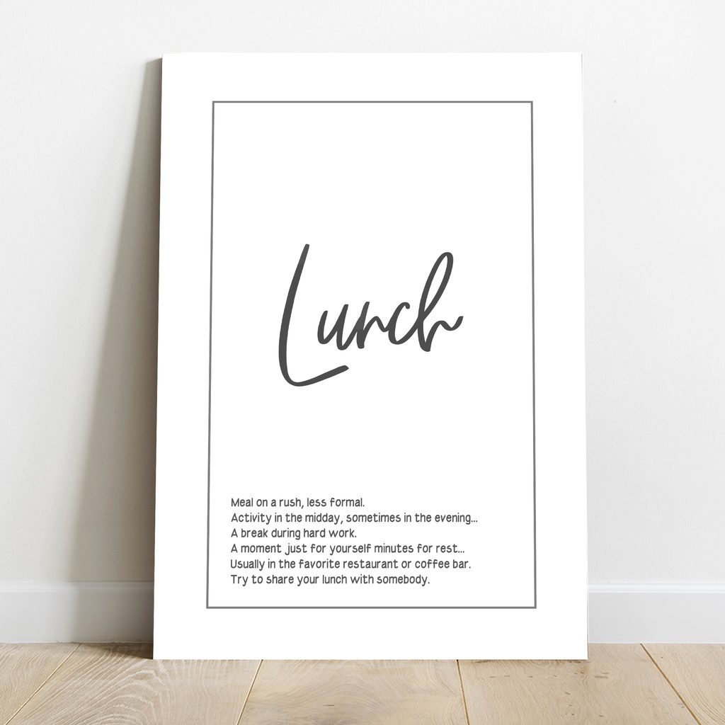 Hiasan dinding ruang makan Wall decoration Poster quotes
