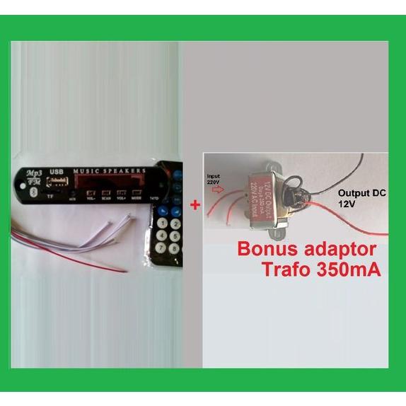 Sale Super Bluetooth Mp3 Usb Fm Player Module Bonus Adaptor 220V