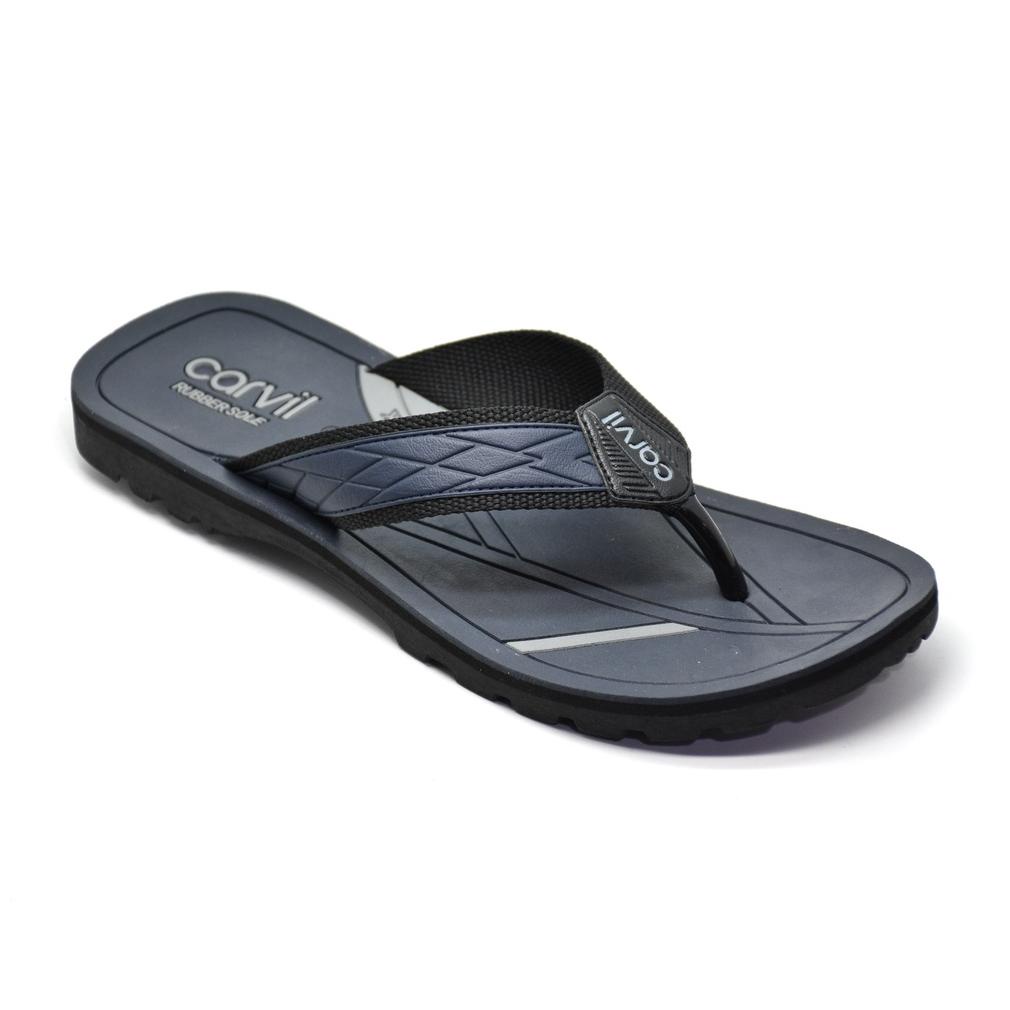 Terbaru Carvil Sandal Pria New Emw-07 M Navy/Grey