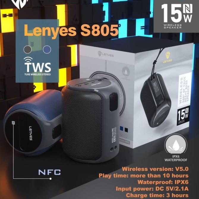 Speaker Bluetooth Lenyes S805 Super Bass Sound High Quality S-805
