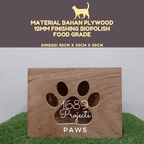 Best Seller Rumah Kandang Kucing Kayu Cat House Playground Custom