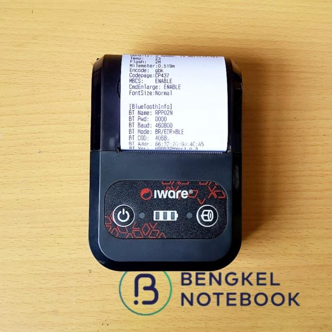 Mobile Printer Bluetooth IWARE MP-58II Mini Printer Bluetooth RPP02N