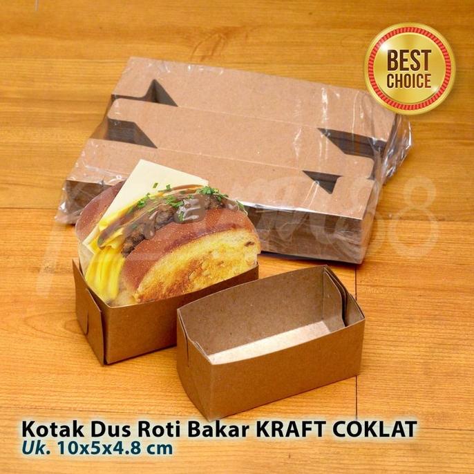 

Diskon Kotak Box Dus Roti Bakar | Kraft Coklat -(100 Pcs )