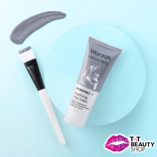 (I✉JB-☎) Wardah Nature Daily Mineral Clarifying Clay Mask 60ml | Masker Wajah amanahh