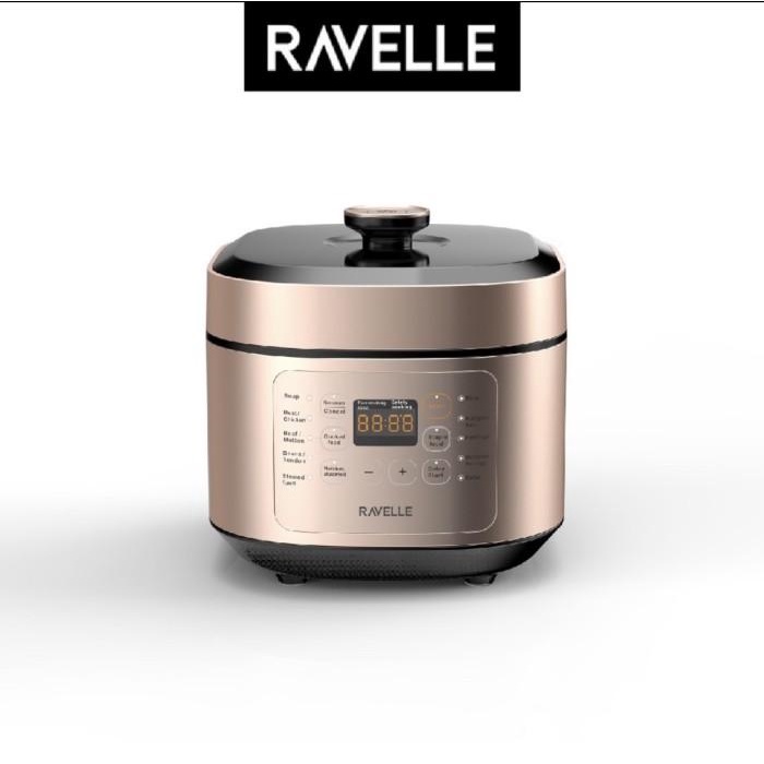 Ravelle Pressure Cooker 5L/ Presto Listrik Low Watt/ Multicooker