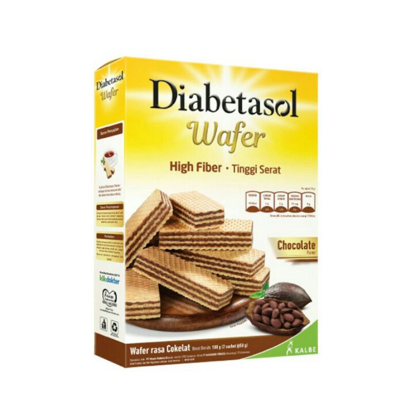 Diabetasol Wafer Coklat 2x50 g