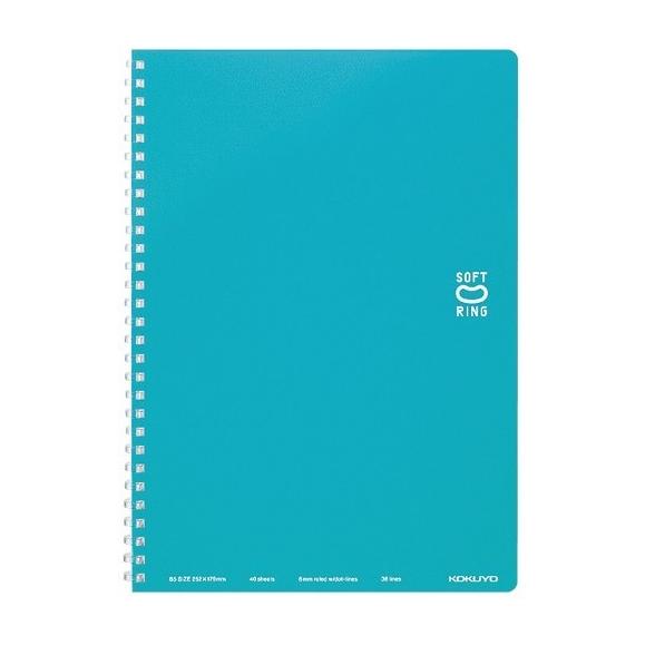 

KOKUYO Soft Ring notebook B5 6mm ruled w/dot-lines 36lines -40SHEETS