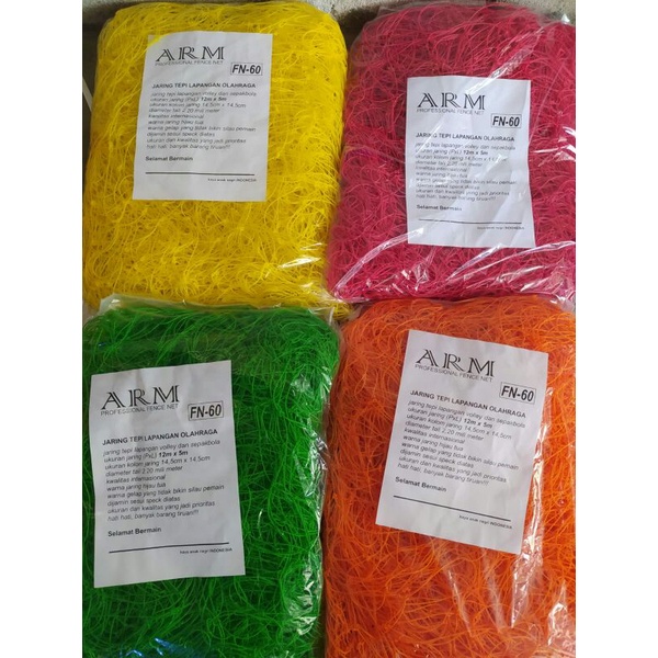 Jaring Pagar Rajut Lapangan Voli 12x5