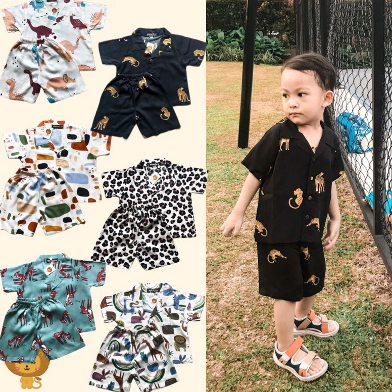TERBAIK SET RAYON PREMIUM ANAK UNISEX | SETELAN MURAH PEREMPUAN DAN LAKI LAKI
