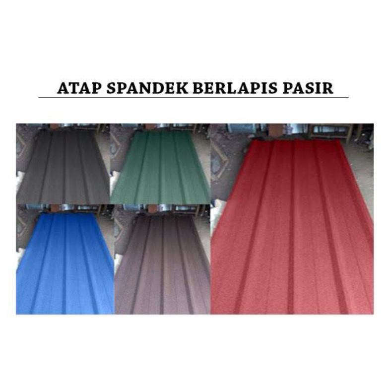 Harga termurah Atap Spandek Pasir (tebal 0.35) panjang 3, 4, 5 dan 6 meter PDZ