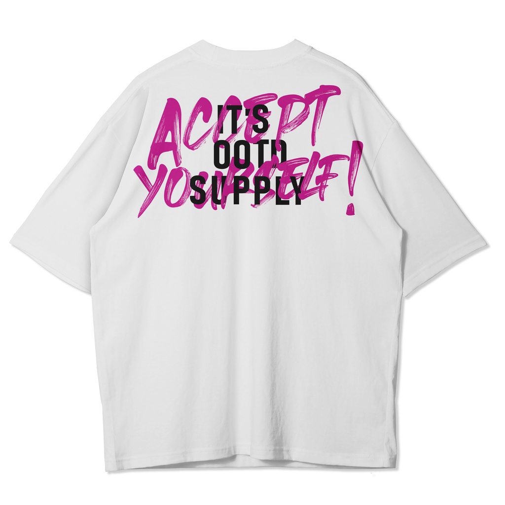 OOTDSUPPLY OVERSIZED TSHIRT ACCEPT I OVERSIZE PRIA & WANITA