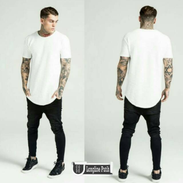 KAOS KU POLOS / KAOS POLOS LONGLINE KUALITAS PREMIUM / KAOS LONGLINE PRIA BISA CAPEL