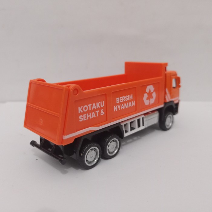 FLASH SALE DIECAST TRUK VOLVO FM GARBAGE DUMP TRUCK APOLO MOBIL MAINAN MURAH TERMURAH