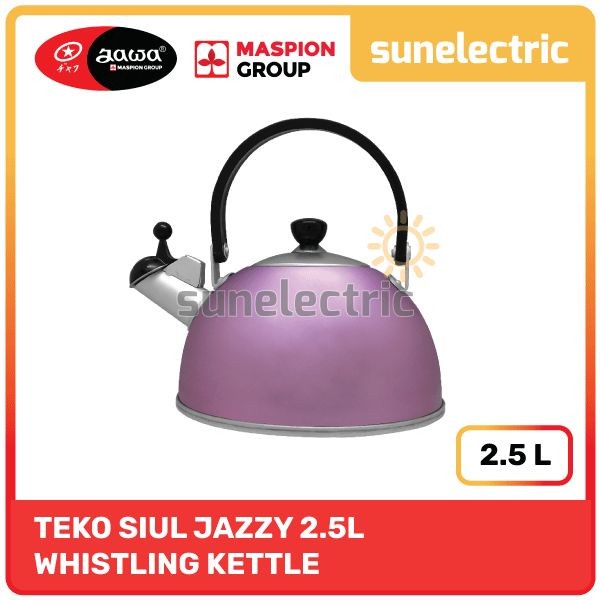Terlaris Maspion Teko Siul 2,5 Liter Jazzy/Teko Masak Bunyi Siul - Multi Colour