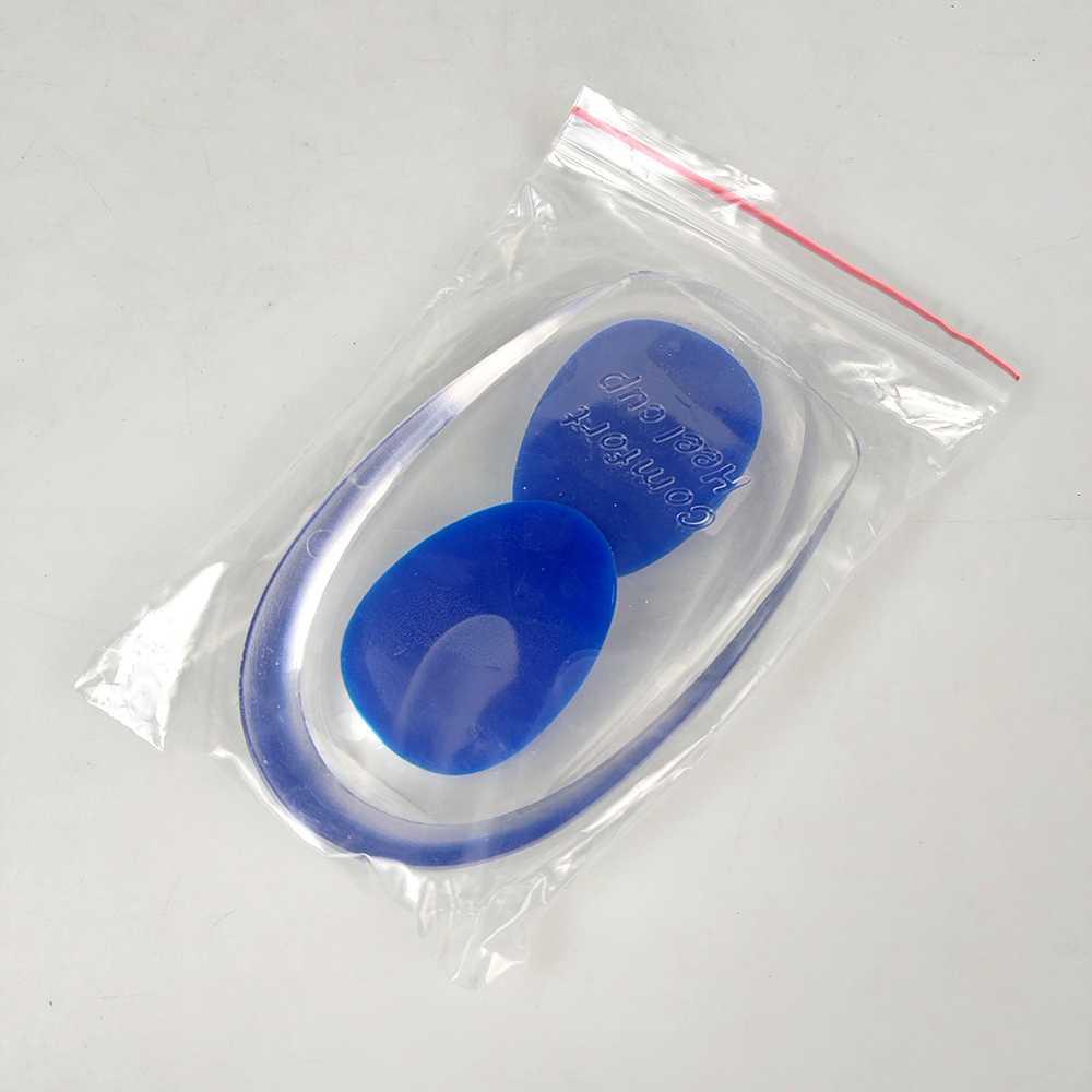 1 Pasang Insole Gel Step Sol Sepatu Silikon Lembut dengan Setengah Tumit untuk Kesehatan Kaki Pria