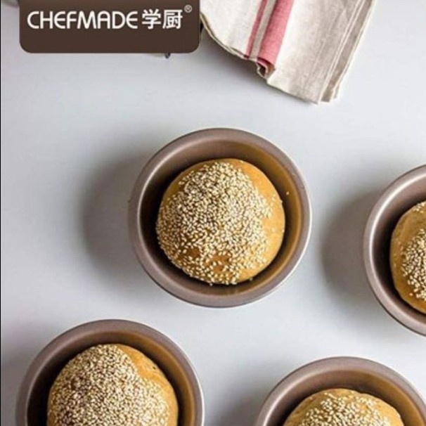 

Chefmade WK9024-4 - Non Stick Round Cake Tin 4inch 4pcs / Egg Tart