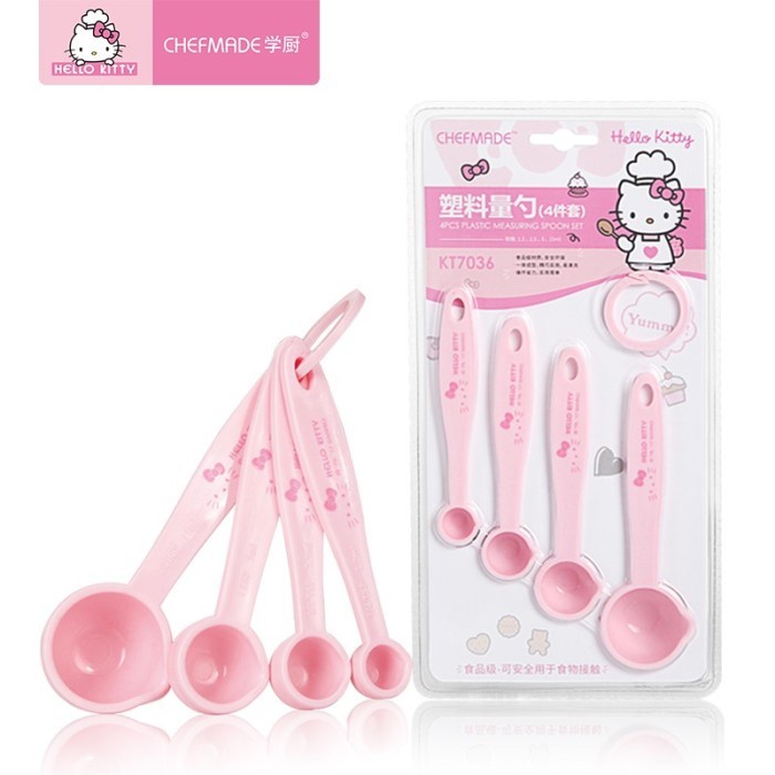 

Chefmade KT7036 - Sendok Takar Hello Kitty 4pcs Measuring Spoon Set