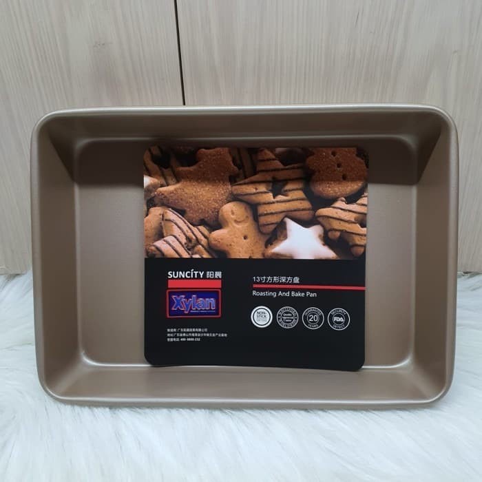 

Suncity 13inch Roasting and Bake Pan / Loyang Kue Kering - Gold