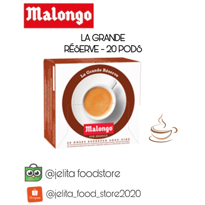 Malongo Coffee pods La Grande Reserve 20pcs - kopi pods