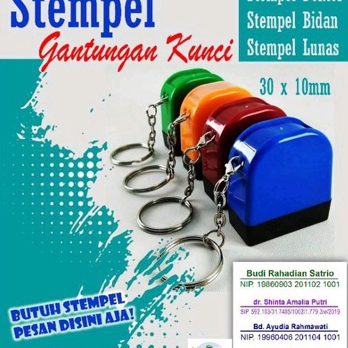 

[KODE J8MWG] stempel nama/stempel dokter/