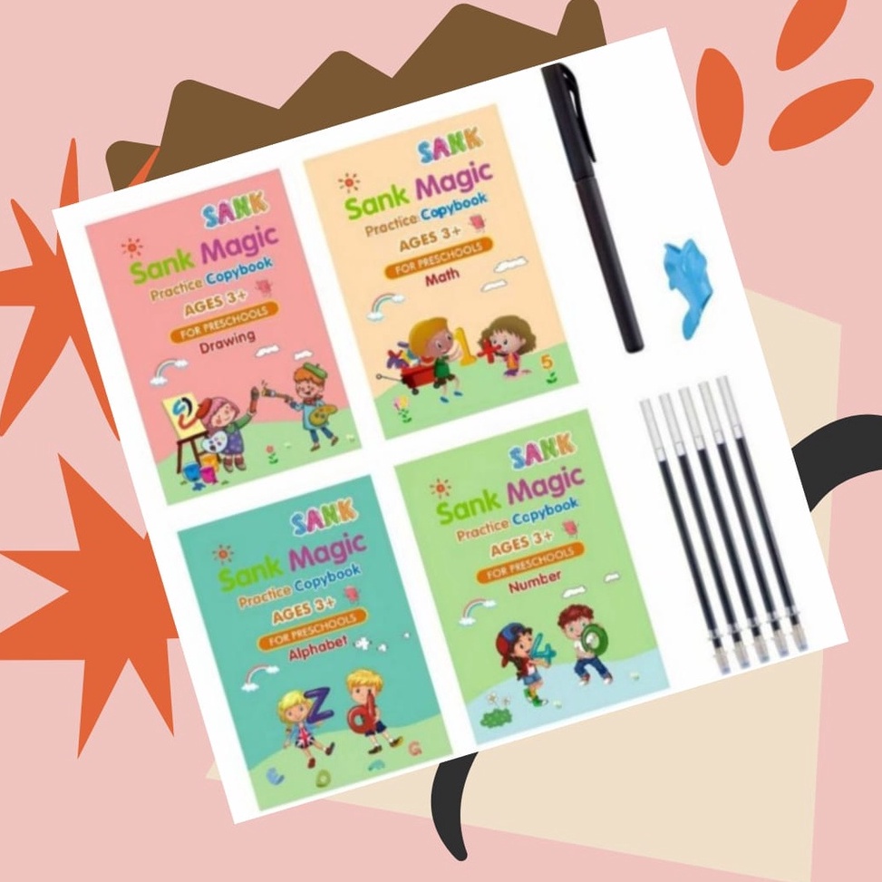 

[CQI] SANK MAGIC BOOK DAPAT 4 BUKU DAN 5 REFILL 72