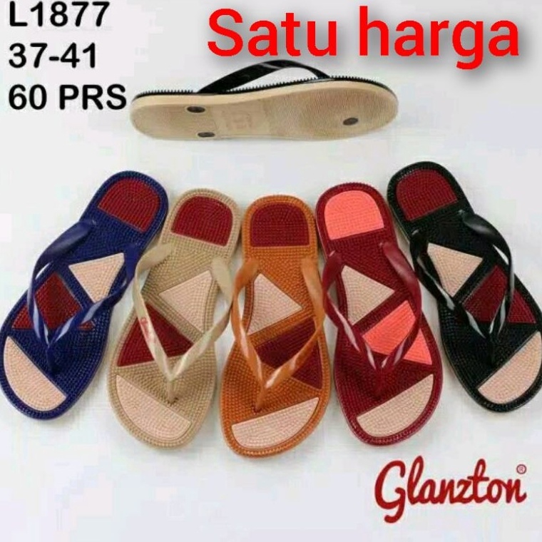UKR.24Jn23ˣ ‣ sandal jepit duri wanita/perempuan jelly import L1877 ukuran 37-41