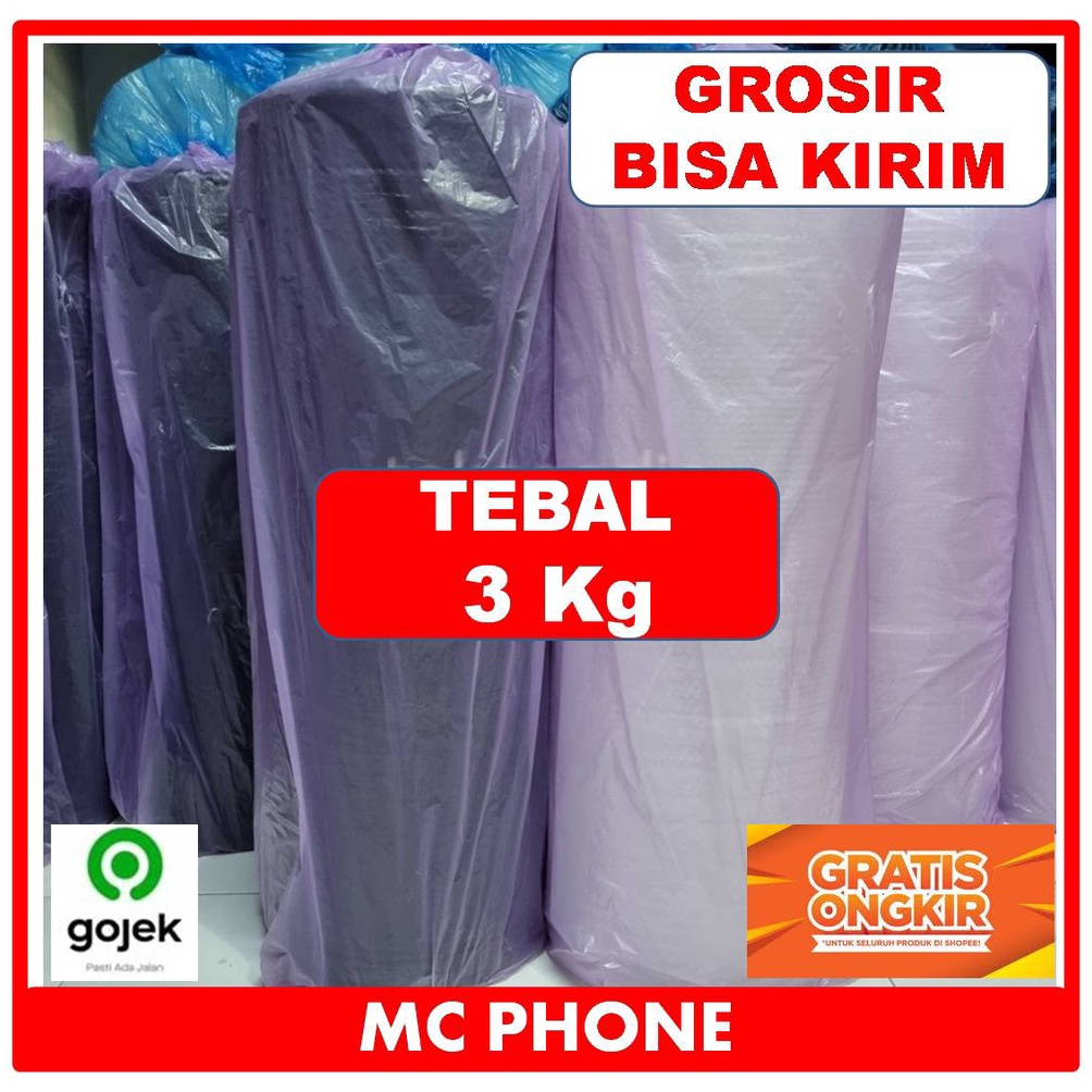 

7DMZ9 BUBLE WRAP ROLL 125x 50 M HITAM BENING SELALU READY ➾Seller
