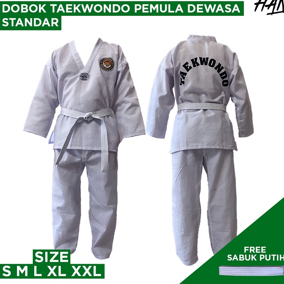 LBB.11Jn23ᵟ– [Standar Dewasa] Baju Dobok Taekwondo Dewasa untuk Pemula Kualitas Standar