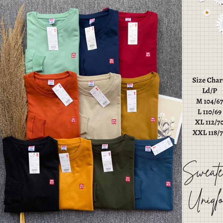 [KODE FTW9C] Sweater Uniqlo Sweater Unisex Sweater Uniqlo Pria Sweater Uniqlo Cowok Sweater Uniqlo C