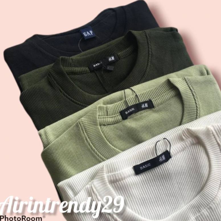 (M.M☎Z✪] KAOS RIB LENGAN PANJANG/KAOS RIB PREMIUM/PRIA/WANITA..... muurah