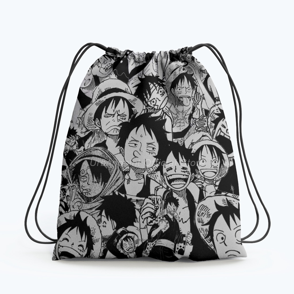 Tas Serut Sekolah Anime One Piece Gymsack Monkey D Luffy Multifungsi