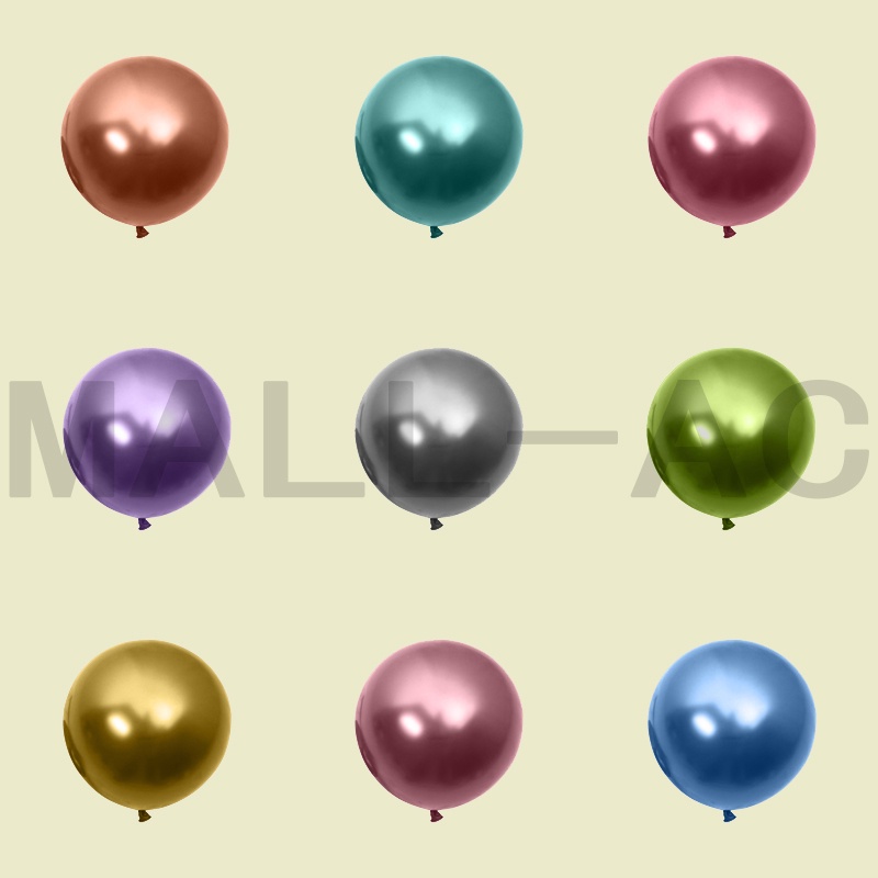 Balon Chrome 5 Inch Mini Balon Latex Chrome 5 Inch