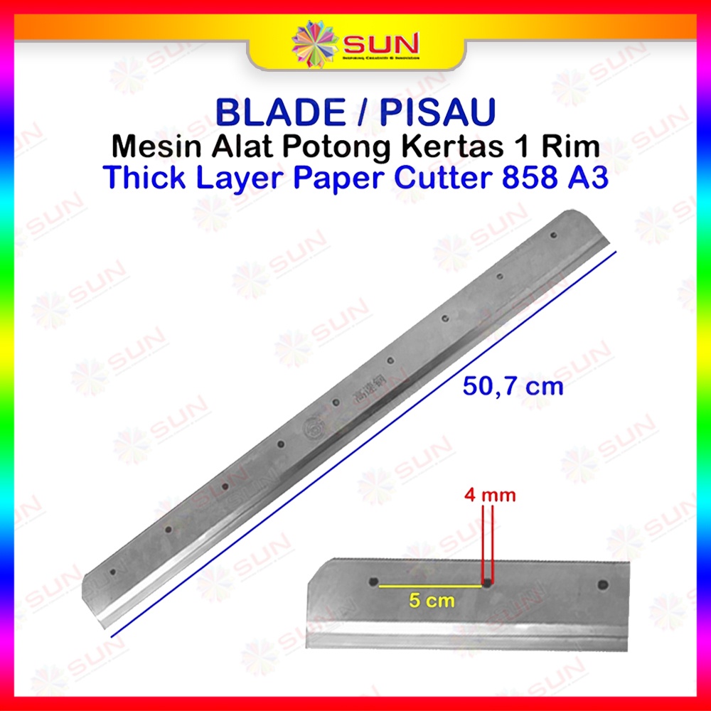 

SPARE PART MESIN POTONG 1 RIM 858 / 868 A3 DAN A4 - BLADE / PISAU, ALAS POTONG / CUTTING STICK /