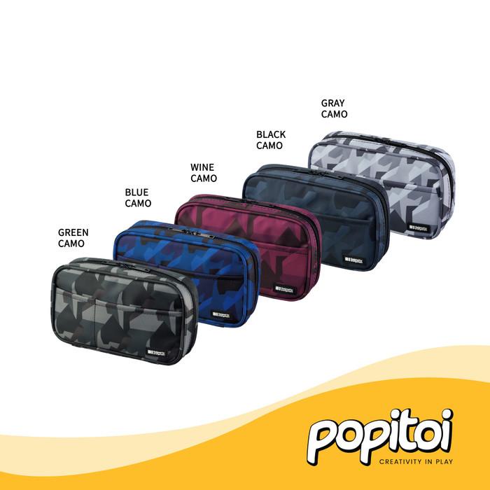 

Lihit Lab A-7551 Zipper Pencil Case Tempat Kotak Pensil Resleting