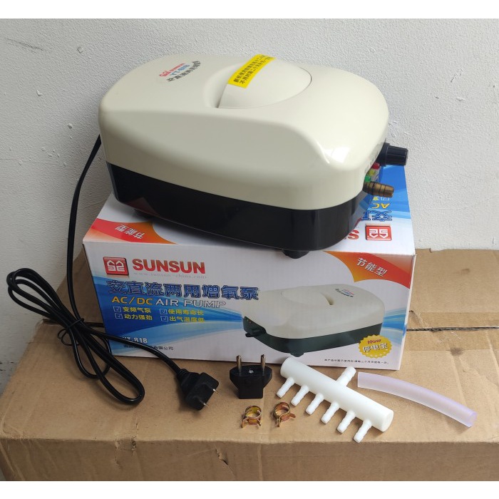 SUNSUN YT 818 ACDC AERATOR POMPA UDARA ACDC AQUARIUM KOLAM IKAN