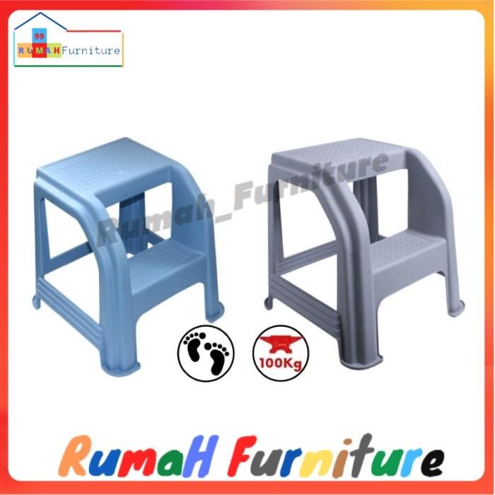Terlaris Bangku Pijak Bangku Plastik Bangku Tangga Bangku Mini - Biru