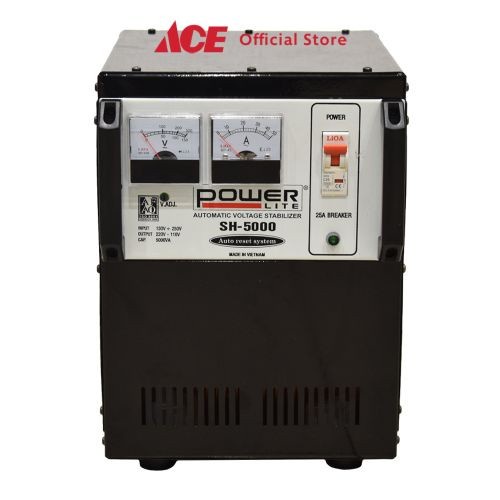 Terlaris Poso Ace - Powerlite Analog Stabilizer Sh 5000 - Hitam