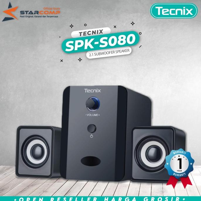 Best Seller Tecnix SPK-S080 - Subwoofer Speaker 2.1