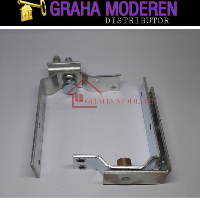 Pivot Pintu Lipat Atas Bawah 1Set Engsel Pintu Lipat Stoper Pintu
