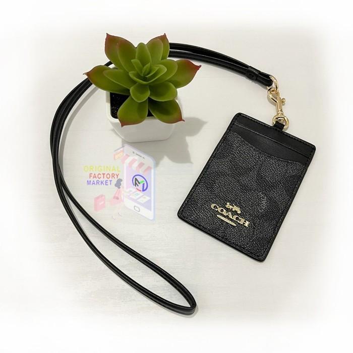 

Terlaris Lanyard C0Ach Id Lanyard Tag 65573 Signature Canvas Black Colorblock