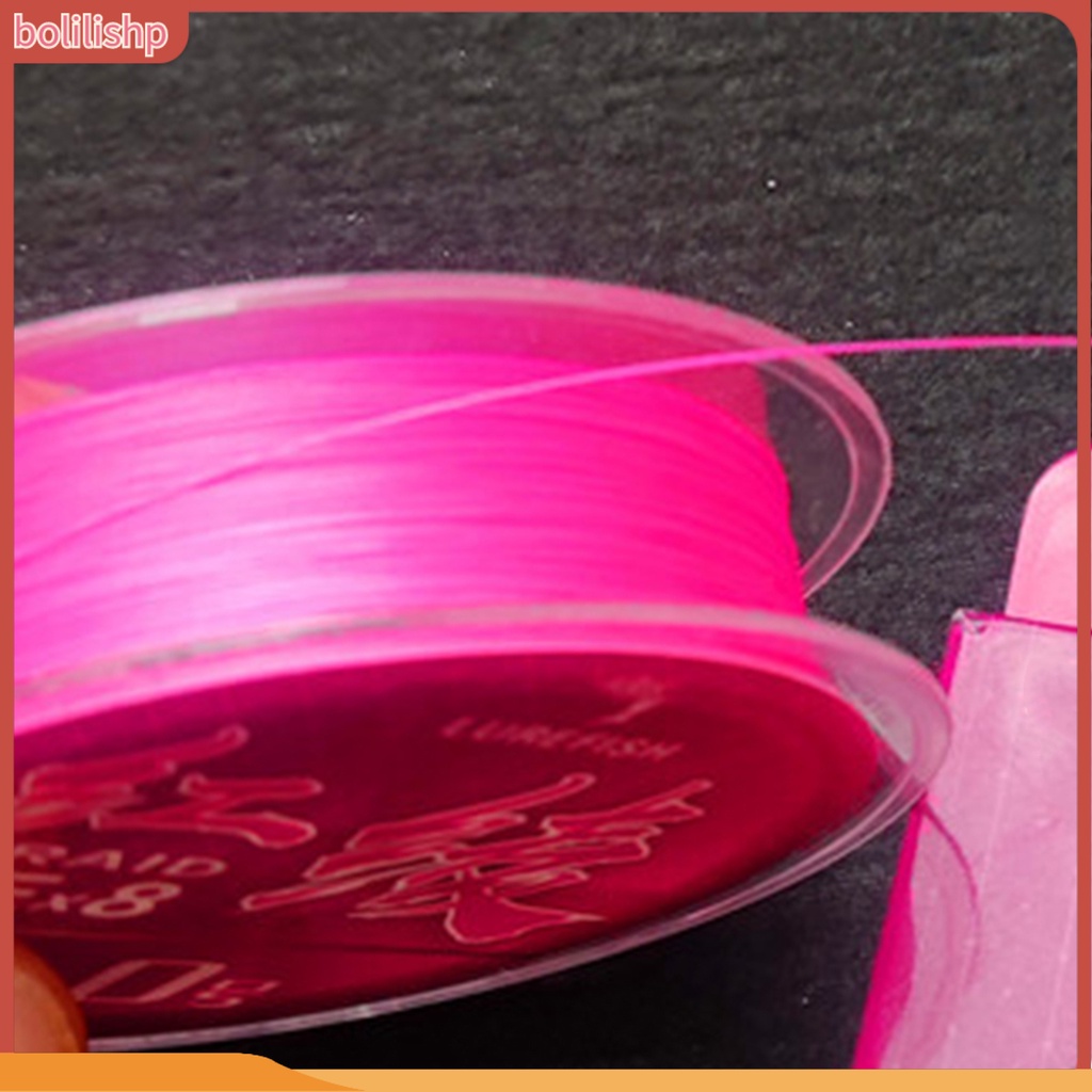 [Bolilishp] 1 Roll 100m Lure Line Fast Water Entry Tarik Kuat Rapat Anyaman Angling PE Pink 8kepang Pancing Pancing Outdoor Mancing