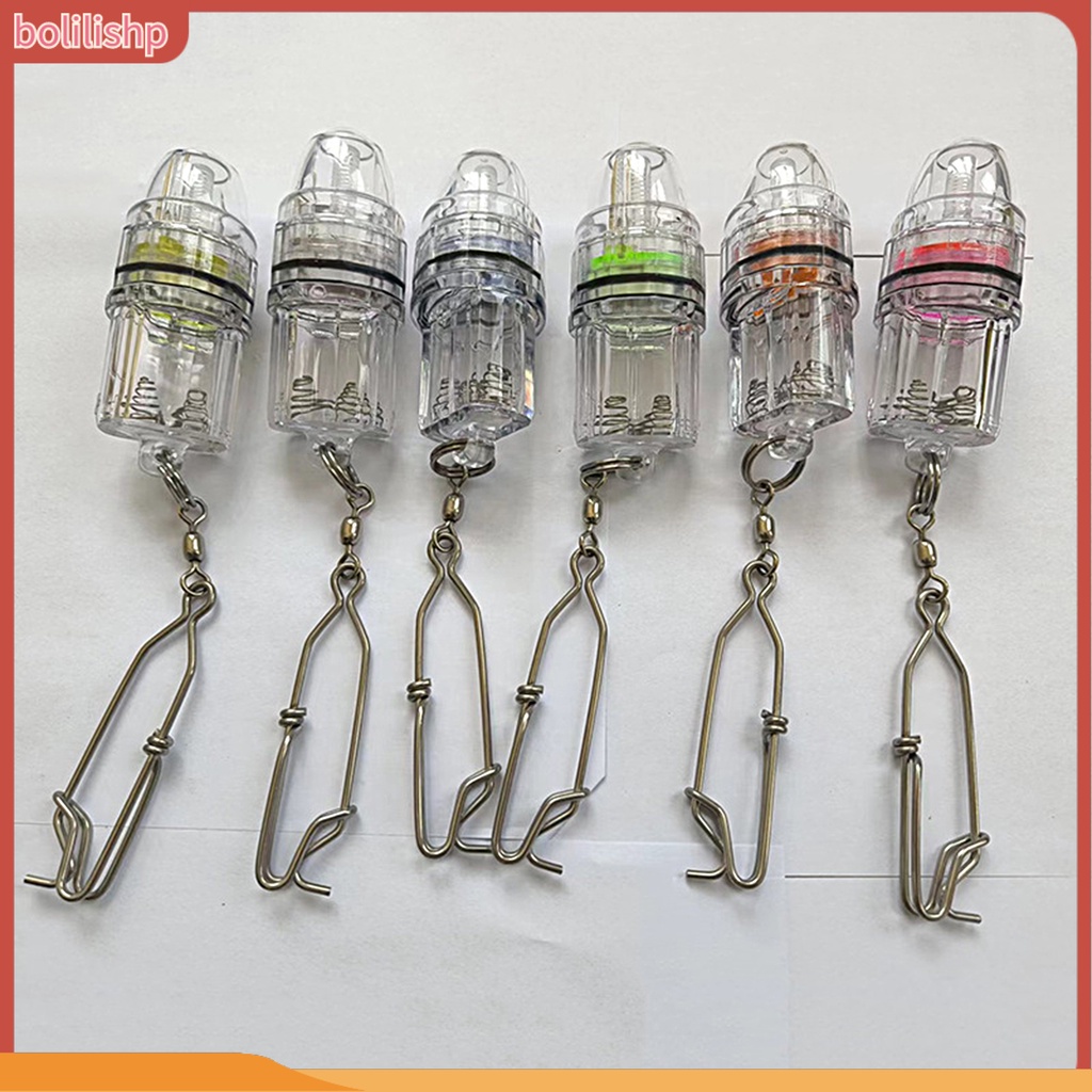 [Bolilishp] fish Atraksi Cahaya Tahan Air Dengan Gesper Portabel Kecerahan Tinggi Submersible Mini Deep Sea Underwater LED Lure Gathering Lamp Untuk Memancing Di Luar Ruangan