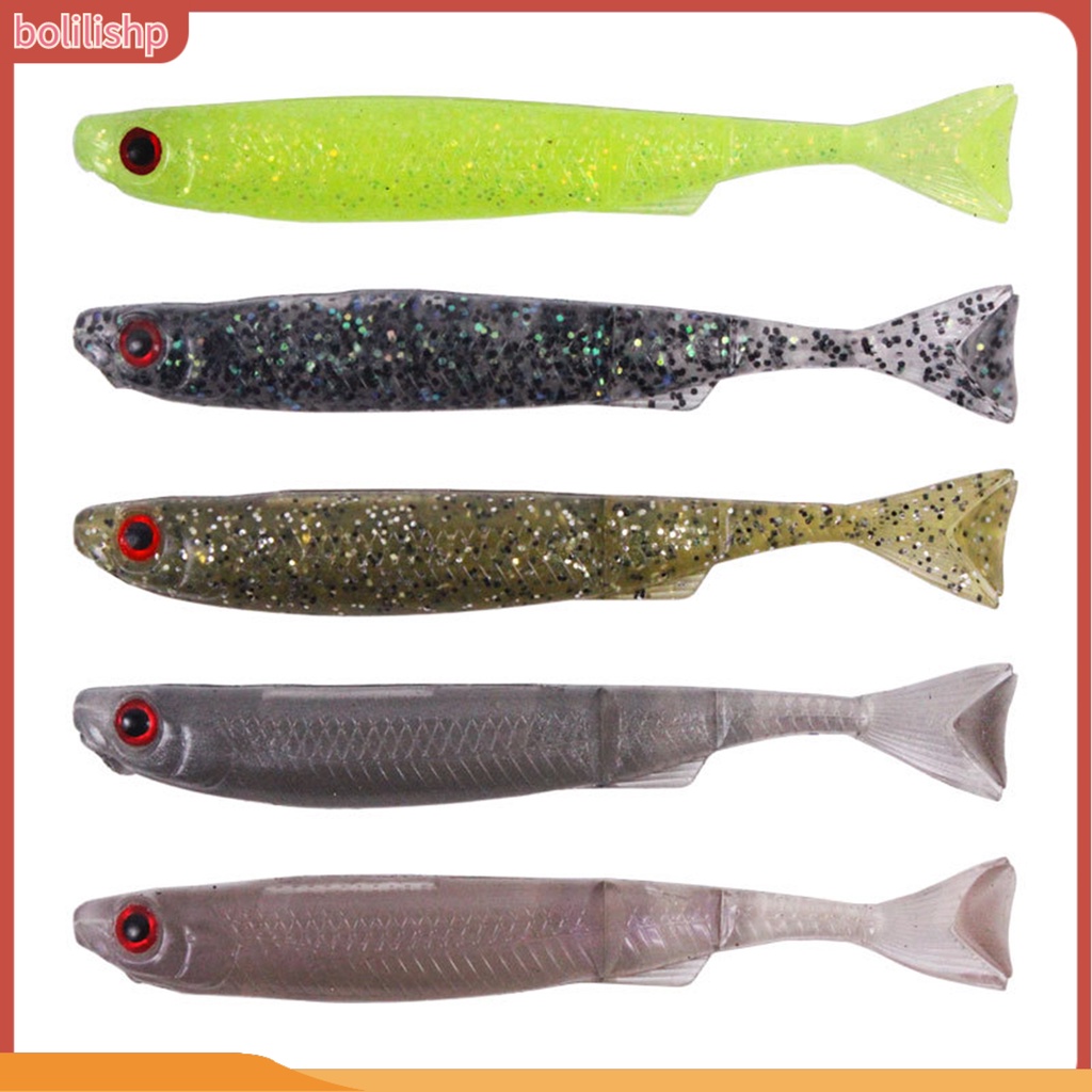 [Bolilishp] 6pcs Umpan Pancing Menggoda Mirip Hidup Hidup Hidup Ripper Shad Fishing Lure Untuk Angling