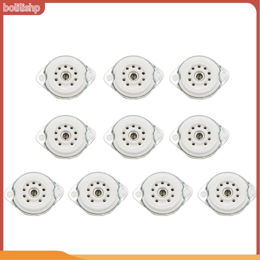 &lt;Bolilishp&gt; 10pcs Soket Tabung Vacuum 9 Pin Untuk 12au7 Ecc82 Ecc83 6922 5670 El84