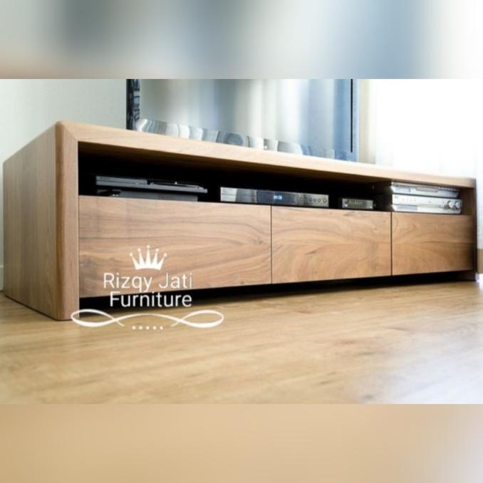 Bufet Tv Minimalis Jati Ukuran 180X45X50