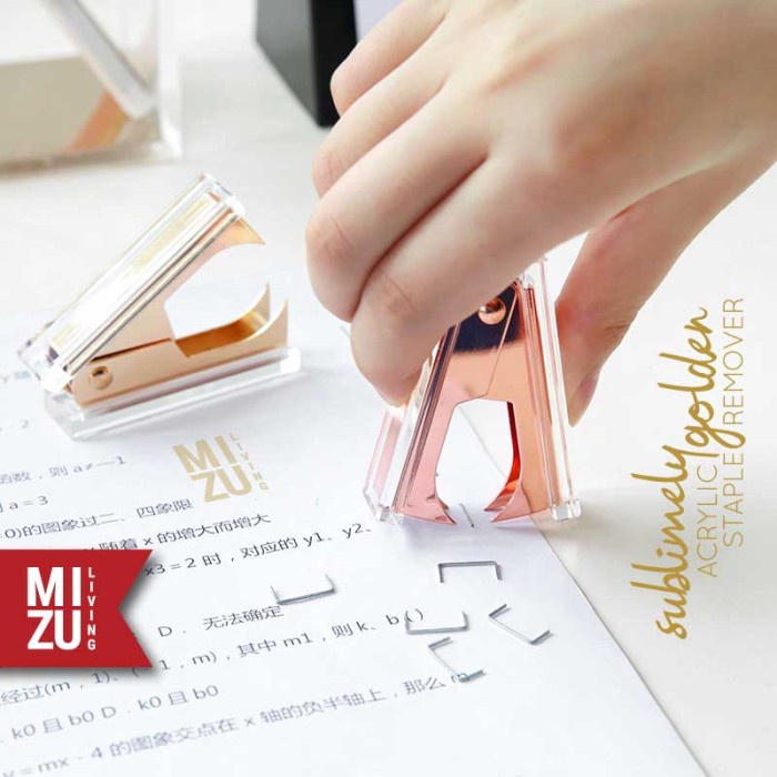 

SUBLIMELY GOLDEN ACRYLIC STAPLE REMOVER Pelepas Stepler Akrilik Emas