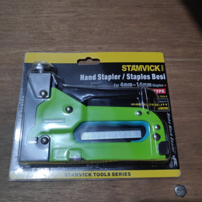 

Staples tembak stamvick/ hand stapler/ steples tembak 4mm-14mm